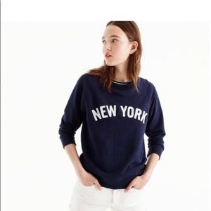 J. Crew Navy New York sweatshirt, L